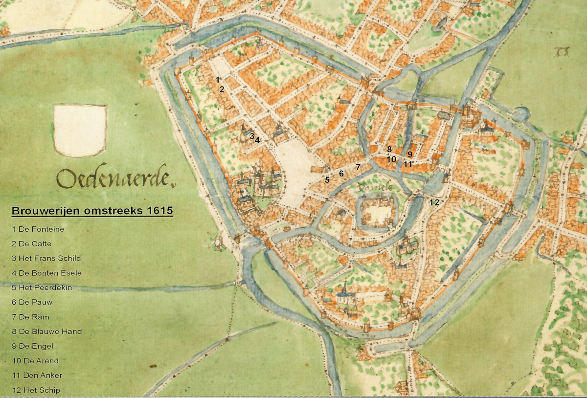 Brouwerijen in Oudenaarde rond 1615